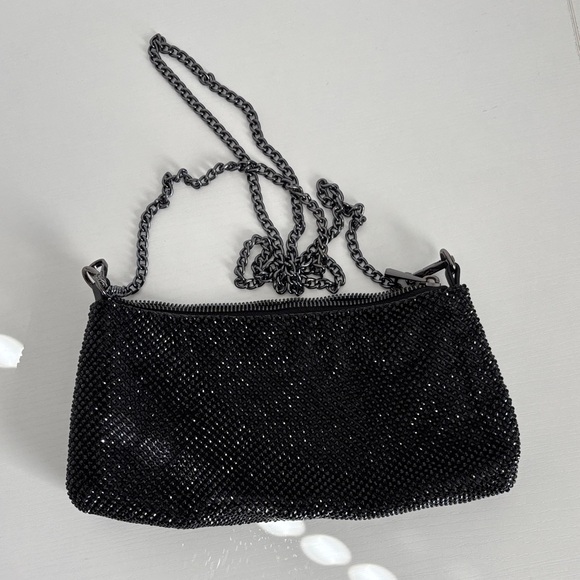 Simply Vera Vera Wang Handbags - Simply Vera Vera Wang Black Beaded Clutch